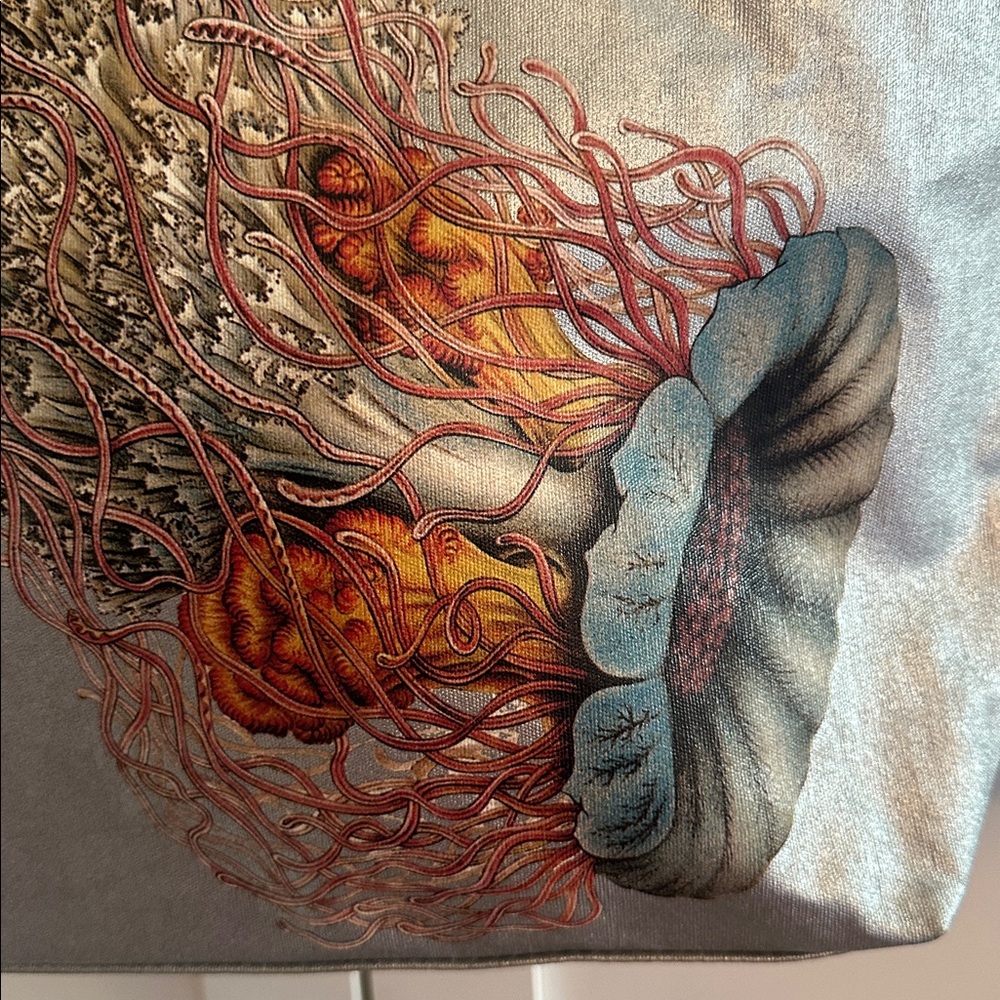 JESSICA KAGEN CUSHMAN METALLIC CANVAS TOTE - Picture 3 of 9